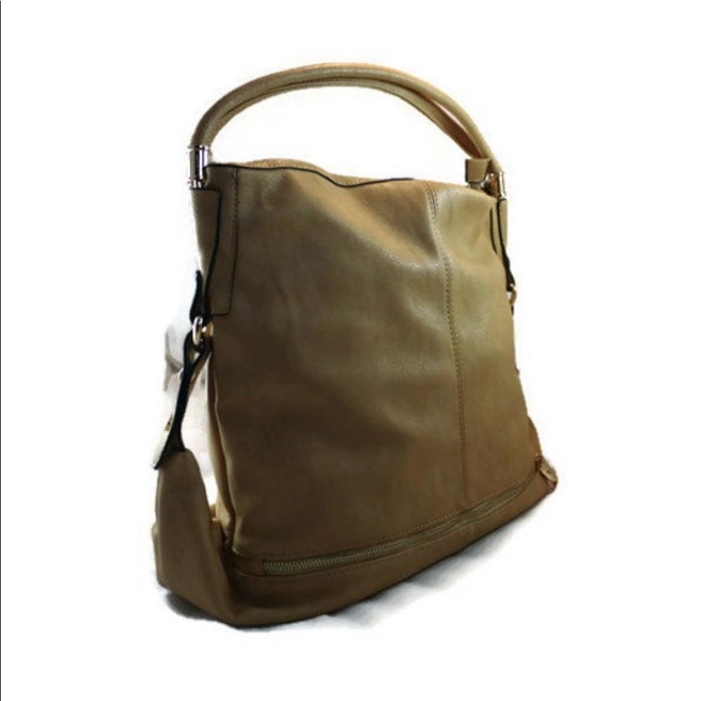 Mira Collection Tan Shoulder Bag